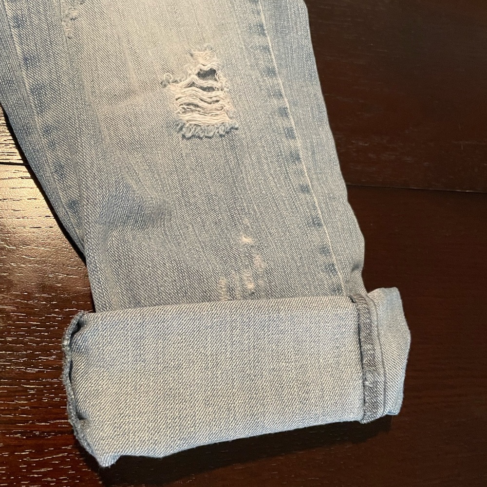 The Original Distressed Capris in a size 7